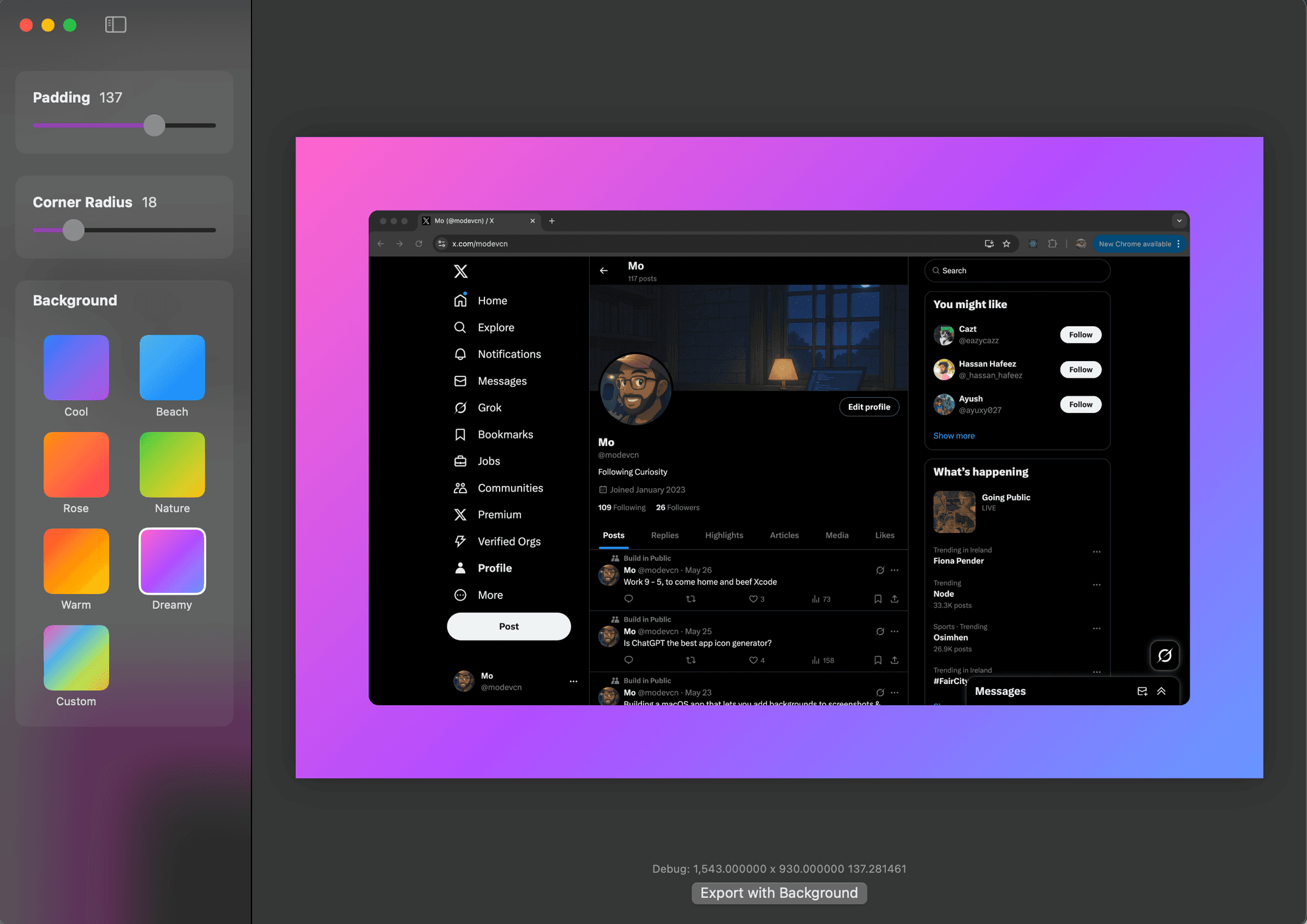Product screenshot